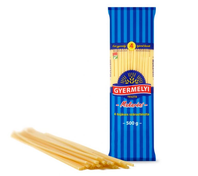 Gyermelyi Macaroni Dry Pasta with 4 Eggs (Makaróni) 500 g – Paprika Store